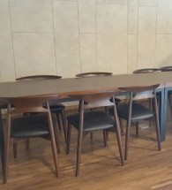 휴게실 테이블&의자 세트 #2(네추럴,브라운)